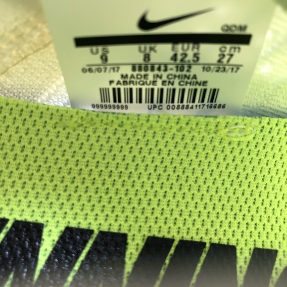 Nike Free RN Flyknit 2017 Running Shoes Sail 9 - Picture 7 of 7